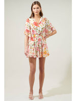 Maldonado Floral Bell Sleeve Mini Dress