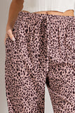 Animal Print Mauve Jogger Pants