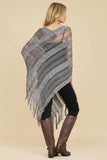 Crochet Native Pattern Poncho-Asst