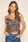 Belen Floral Ruffle Tank Top