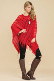 Crochet Native Pattern Poncho-Asst