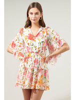 Maldonado Floral Bell Sleeve Mini Dress