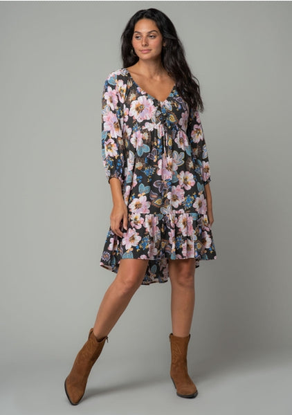 Tilly Hi Low Floral Mini Dress