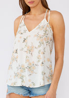 Jane Floral Double Strap Tank Top