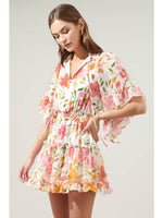 Maldonado Floral Bell Sleeve Mini Dress