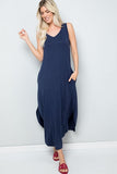 Drew V-Neck Midi Tank Dress