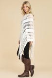 Crochet Native Pattern Poncho-Asst