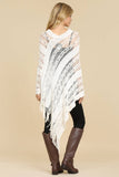 Crochet Native Pattern Poncho-Asst