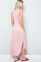 Drew V-Neck Midi Tank Dress