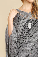 Crochet Native Pattern Poncho-Asst