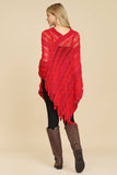 Crochet Native Pattern Poncho-Asst