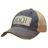 Beach Girl Distressed Ball Cap
