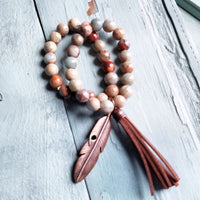 Aqua Terra Double Strand Bracelet with Tassel