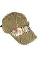 Floral Baseball Cap - Assort Colors