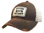 Welcome to the Shit Show Distressed Trucker Hat